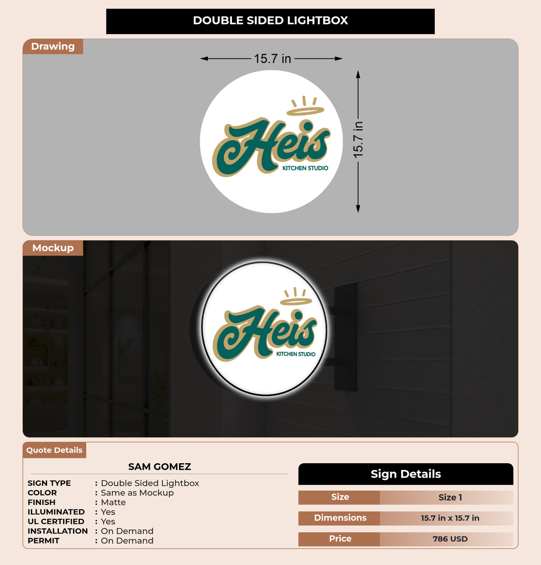 CUSTOM MOCKUP SIGN FOR Sam Gomez