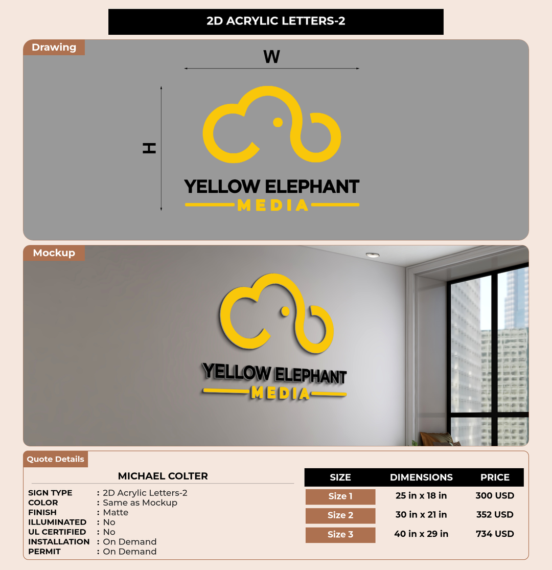 CUSTOM MOCKUP SIGN FOR Michael Colter