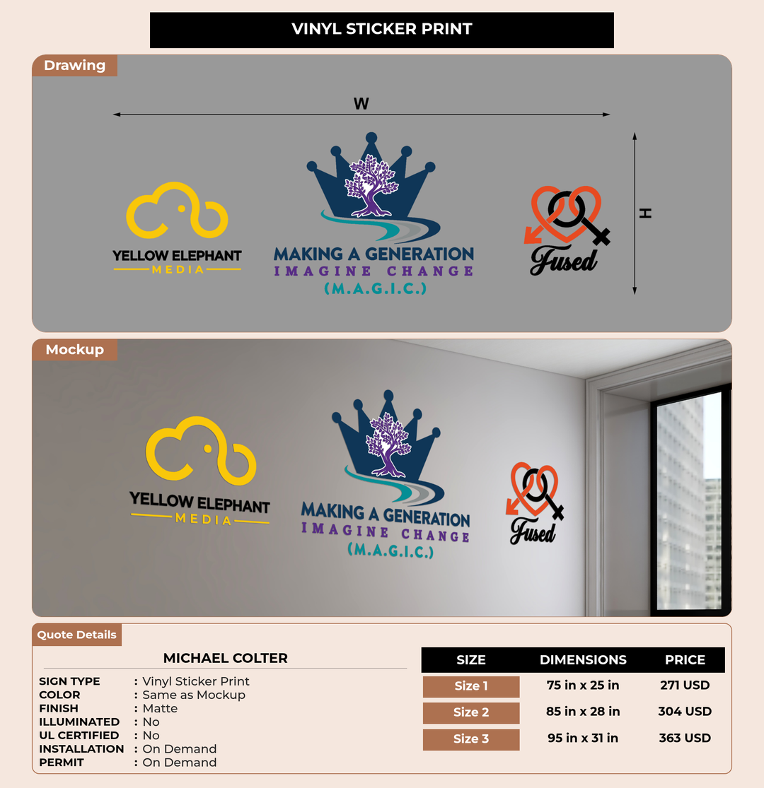 CUSTOM MOCKUP SIGN FOR Michael Colter