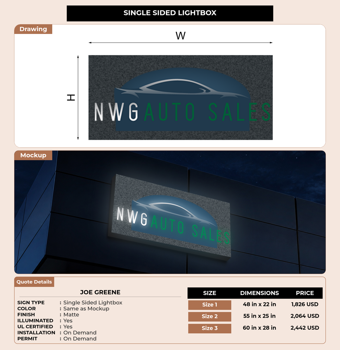 CUSTOM MOCKUP SIGN FOR Joe Greene