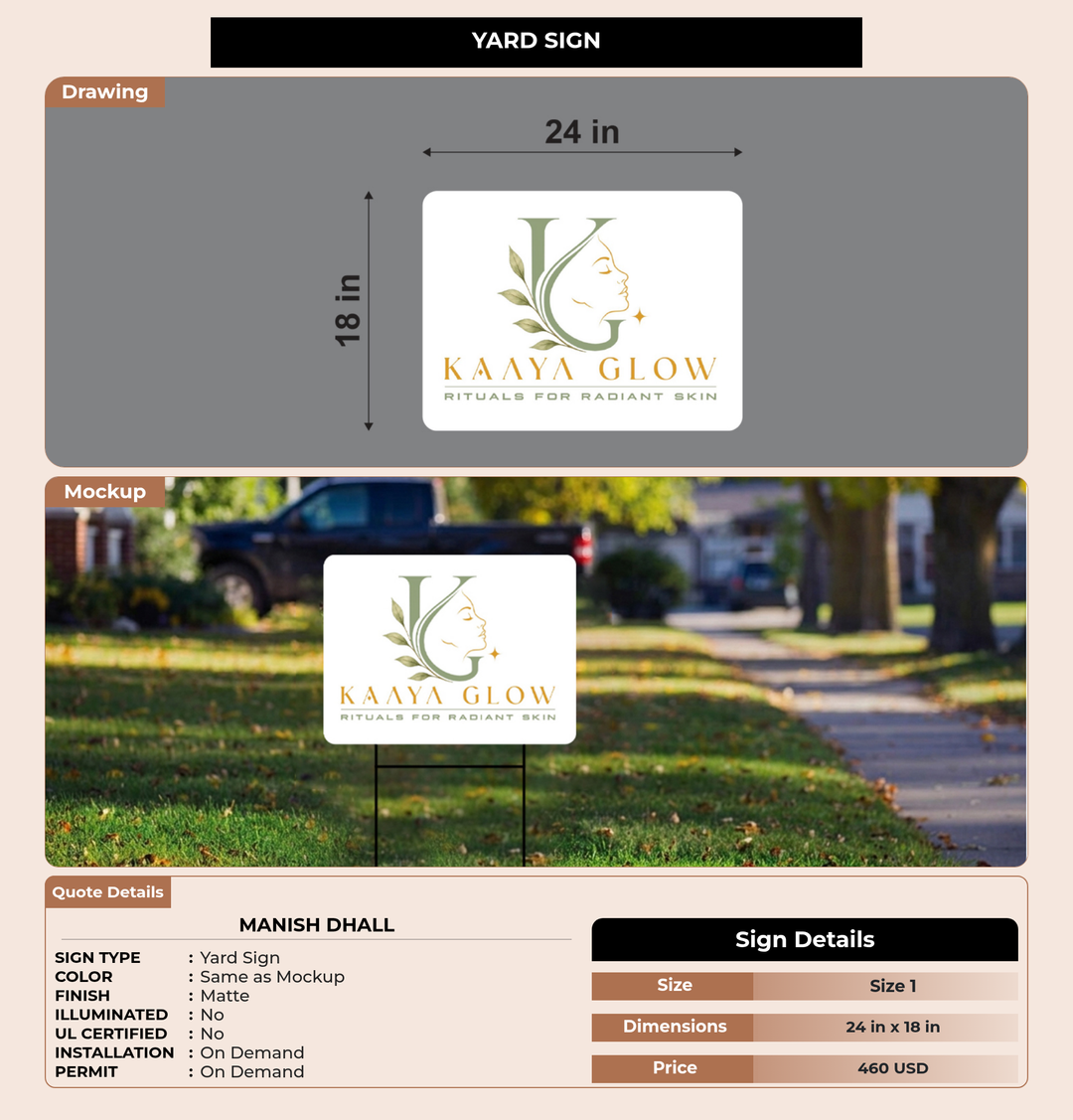 CUSTOM MOCKUP SIGN FOR Manish Dhall