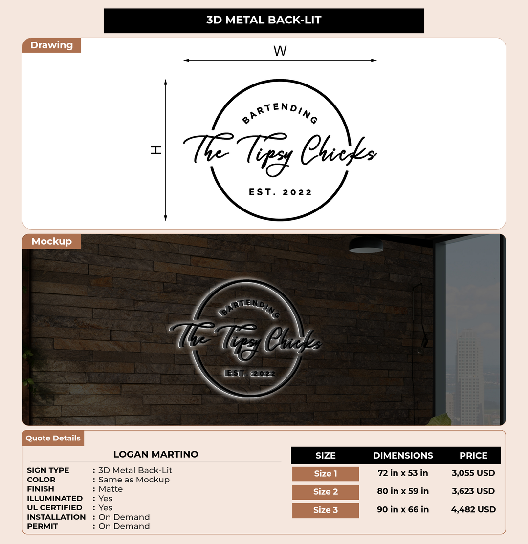 CUSTOM MOCKUP SIGN FOR Logan Martino