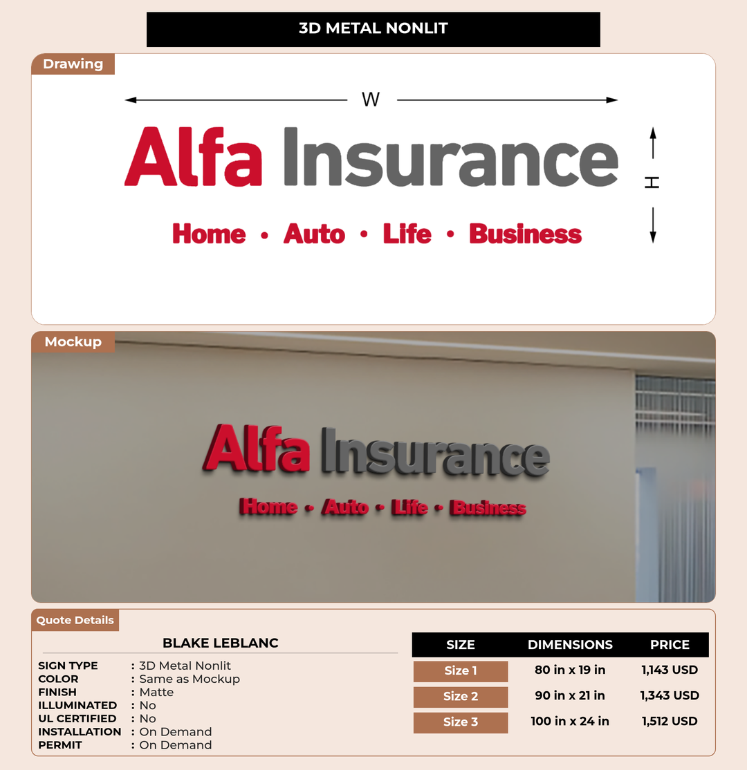 CUSTOM MOCKUP SIGN FOR Blake LeBlanc