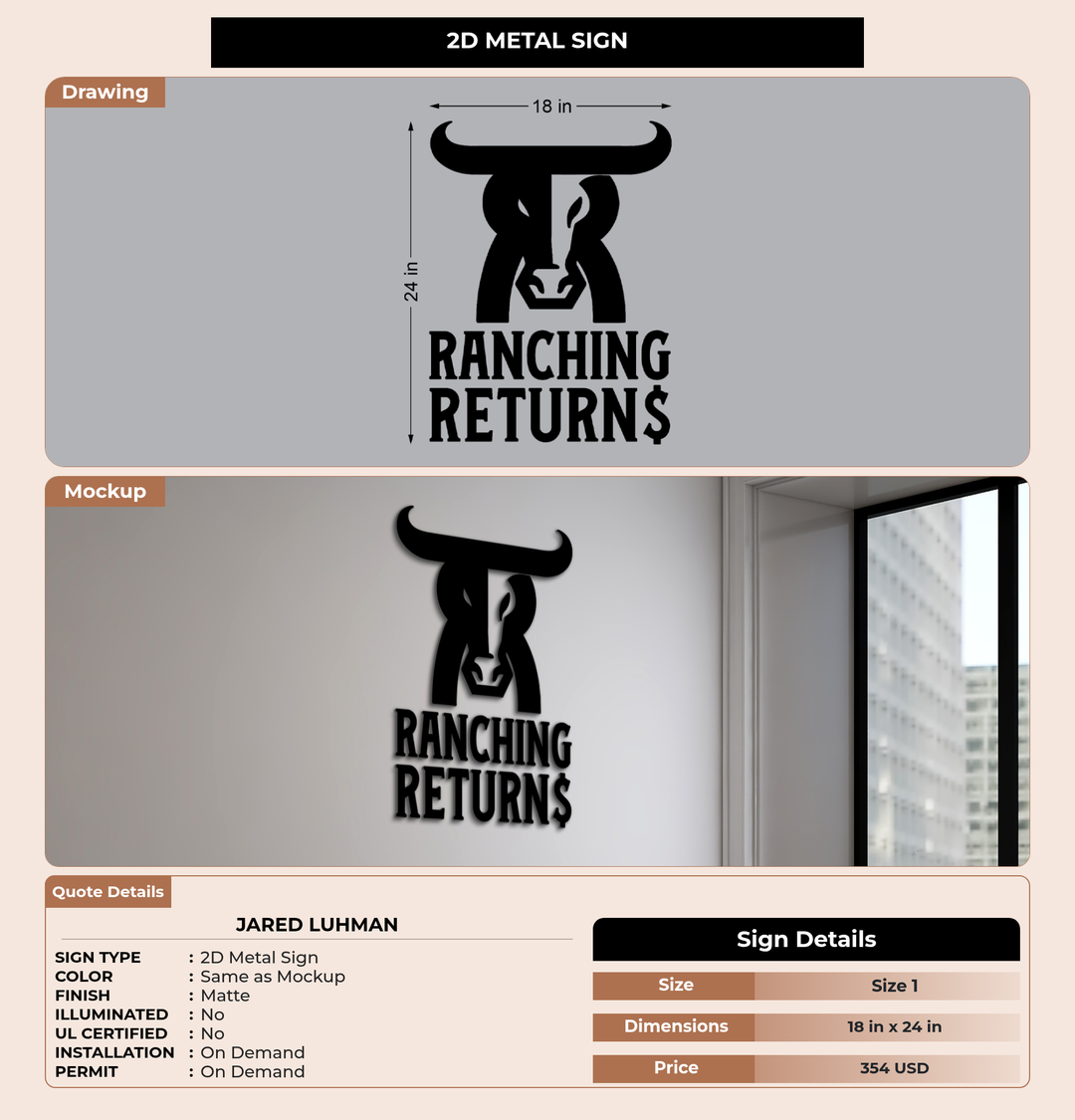 CUSTOM MOCKUP SIGN FOR Jared Luhman