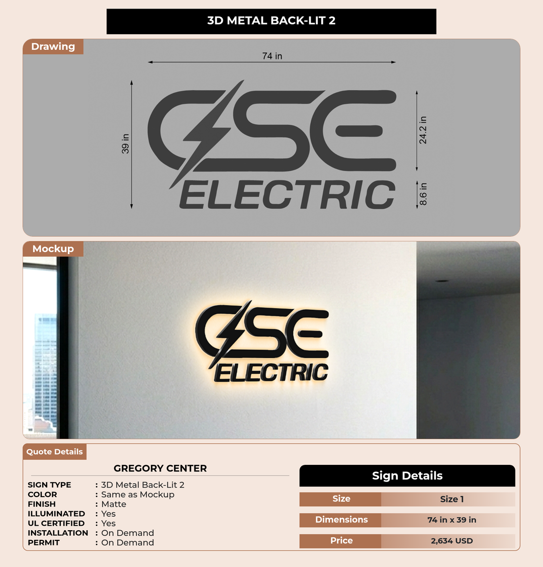 CUSTOM MOCKUP SIGN FOR Gregory Center