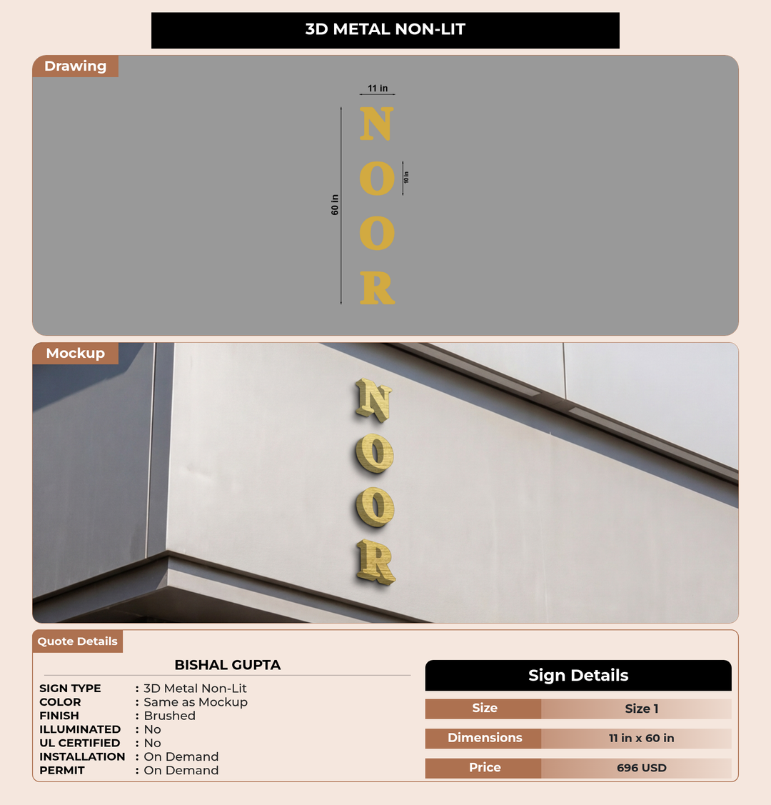 CUSTOM MOCKUP SIGN FOR Bishal Gupta