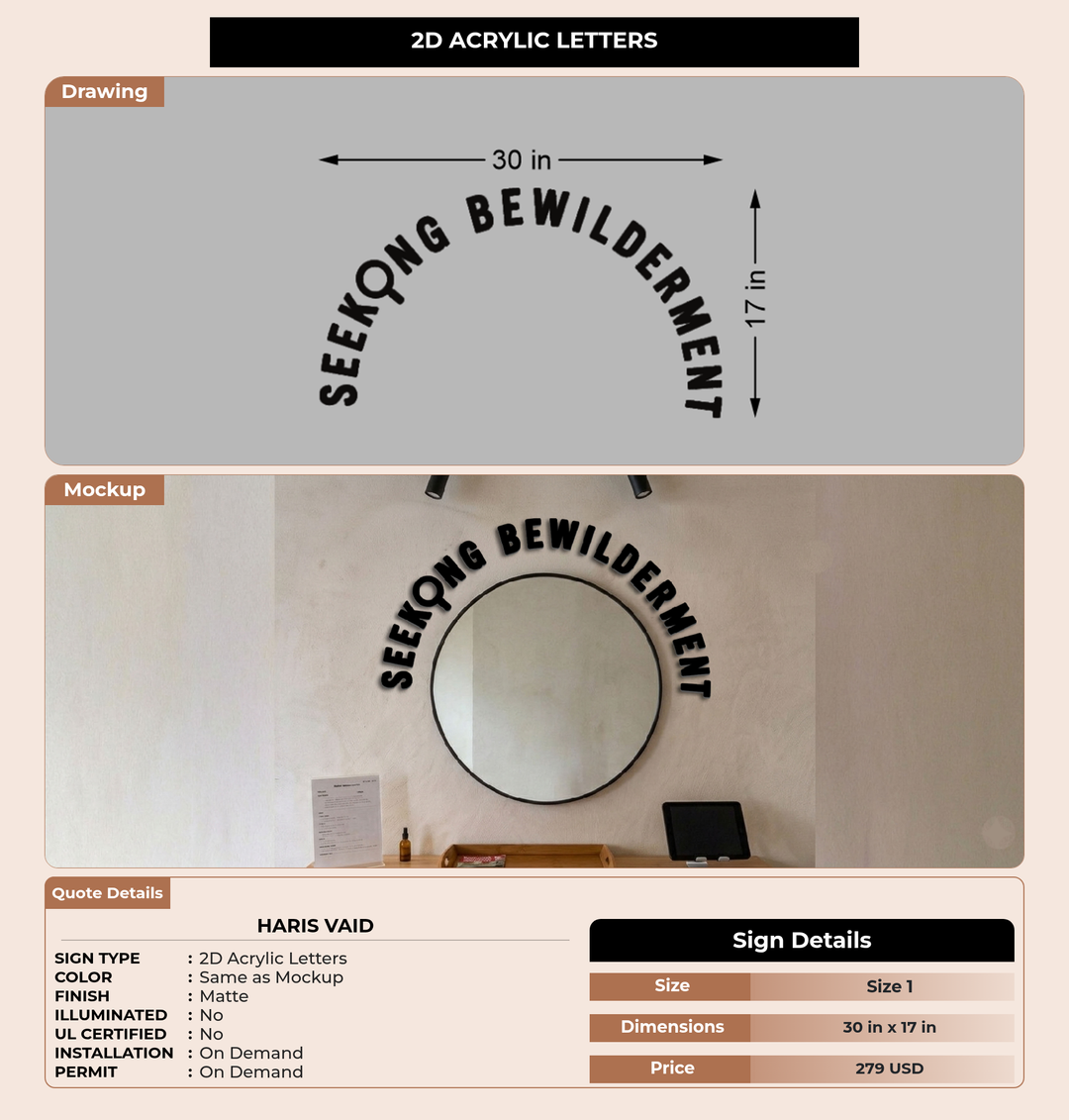 CUSTOM MOCKUP SIGN FOR Haris Vaid