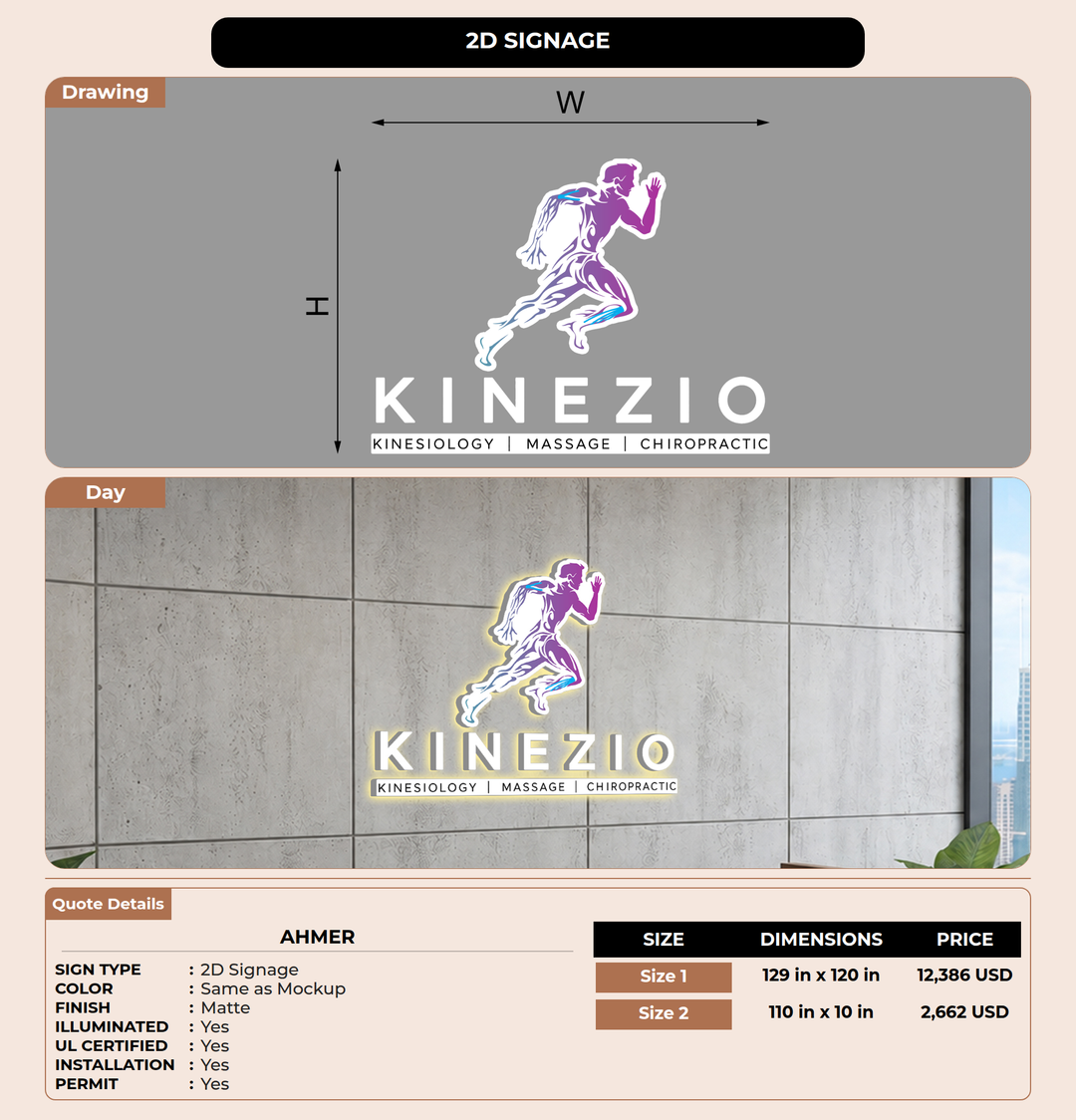 CUSTOM MOCKUP SIGN FOR Ahmer