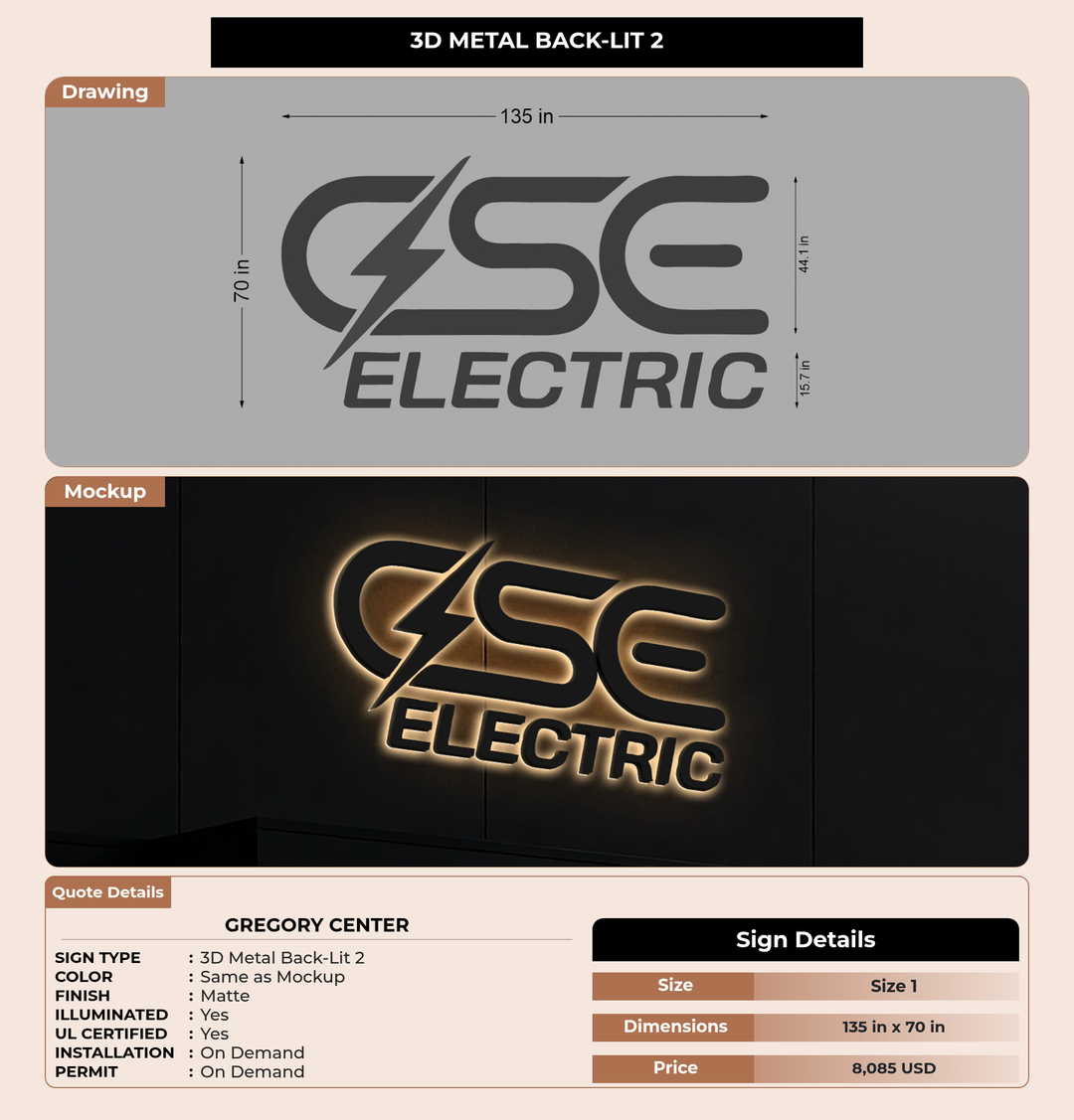 CUSTOM MOCKUP SIGN FOR Gregory Center