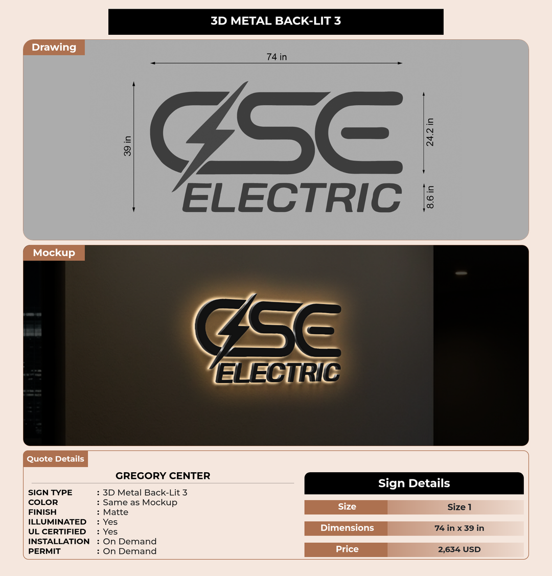 CUSTOM MOCKUP SIGN FOR Gregory Center