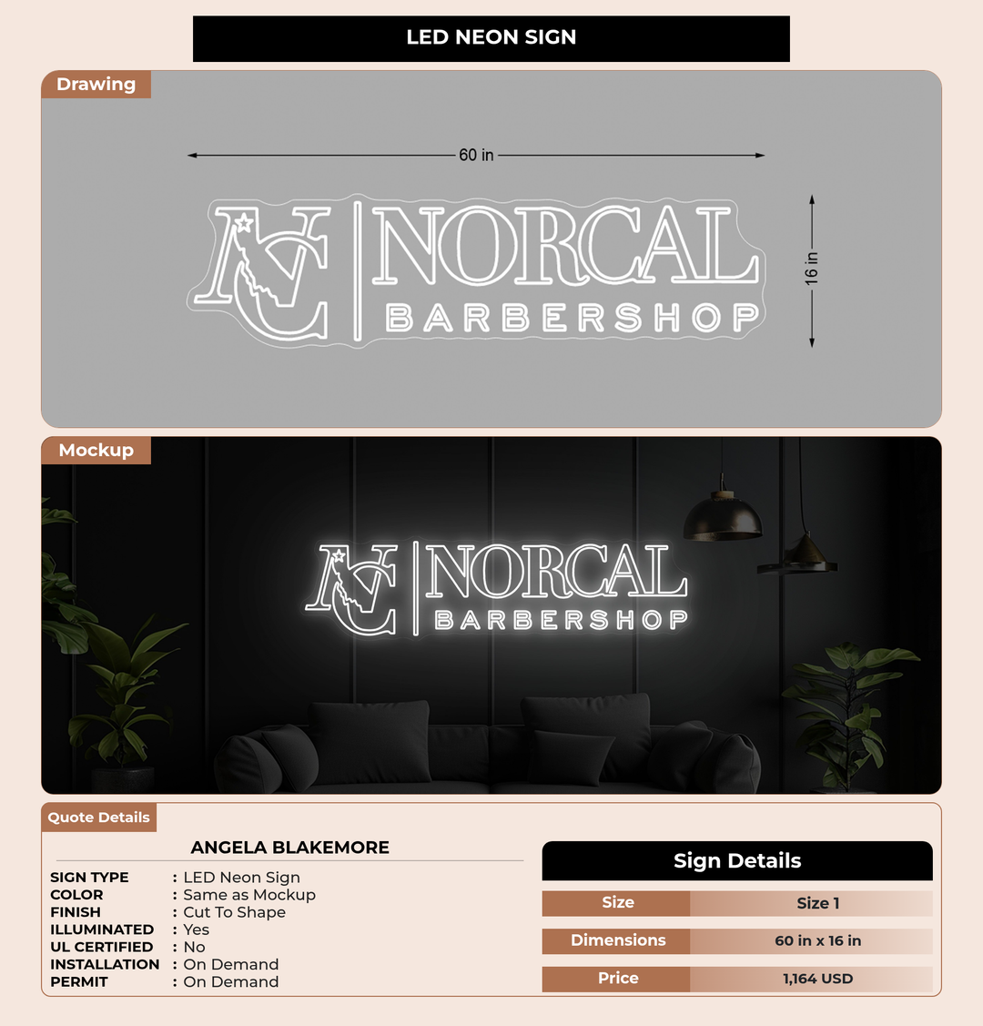 CUSTOM MOCKUP SIGN FOR Angela Blakemore