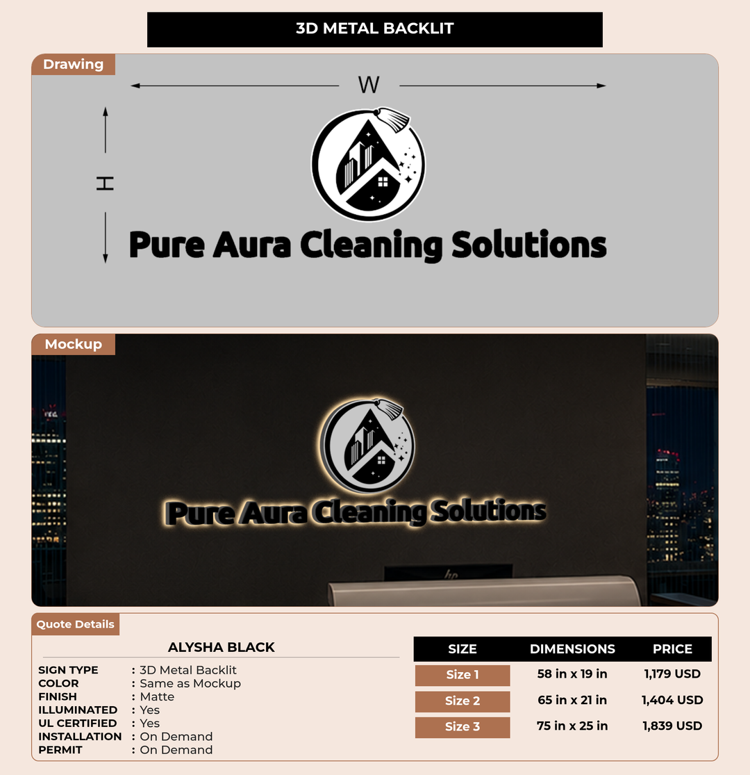CUSTOM MOCKUP SIGN FOR Alysha Black