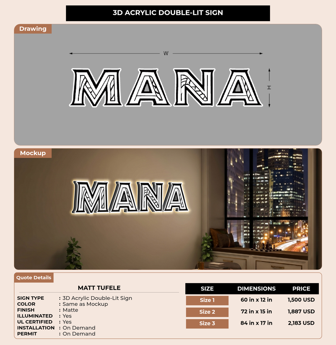 CUSTOM MOCKUP SIGN FOR Matt Tufele