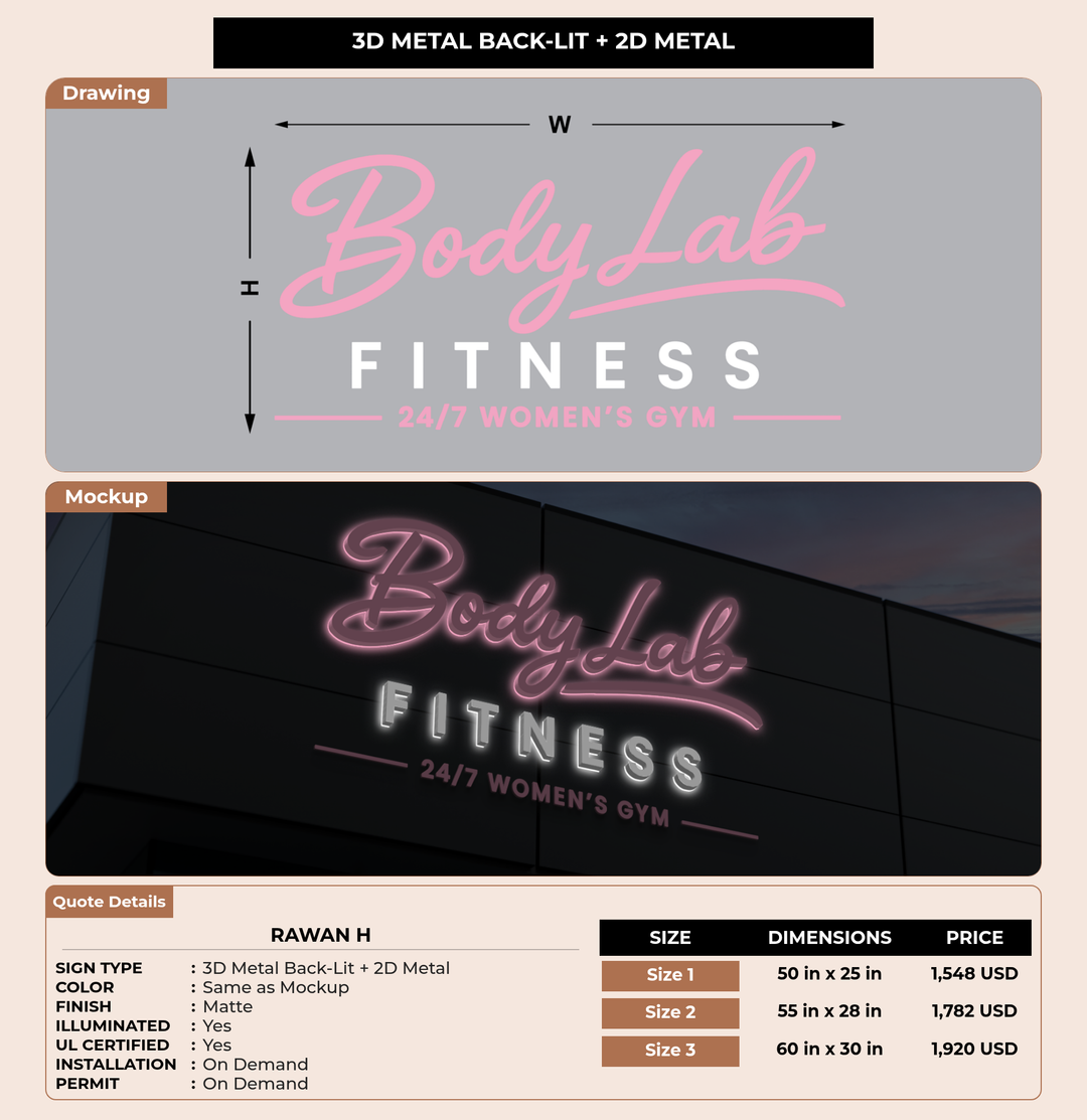 CUSTOM MOCKUP SIGN FOR Rawan H