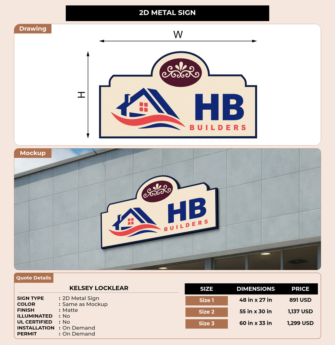 CUSTOM MOCKUP SIGN FOR Kelsey Locklear