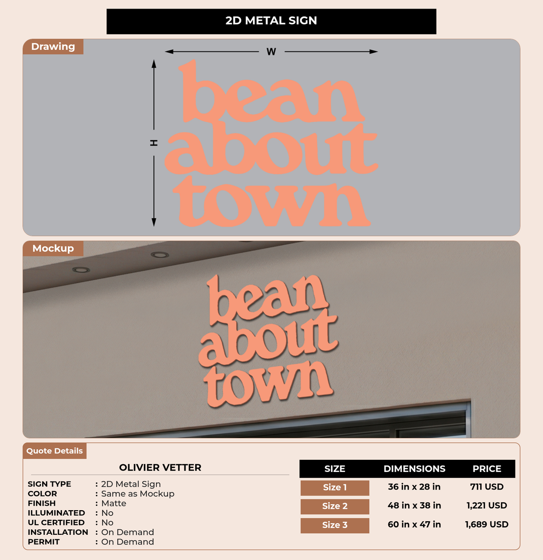 CUSTOM MOCKUP SIGN FOR Olivier vetter