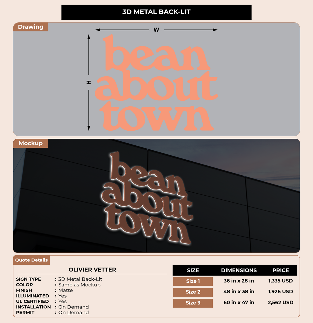 CUSTOM MOCKUP SIGN FOR Olivier vetter