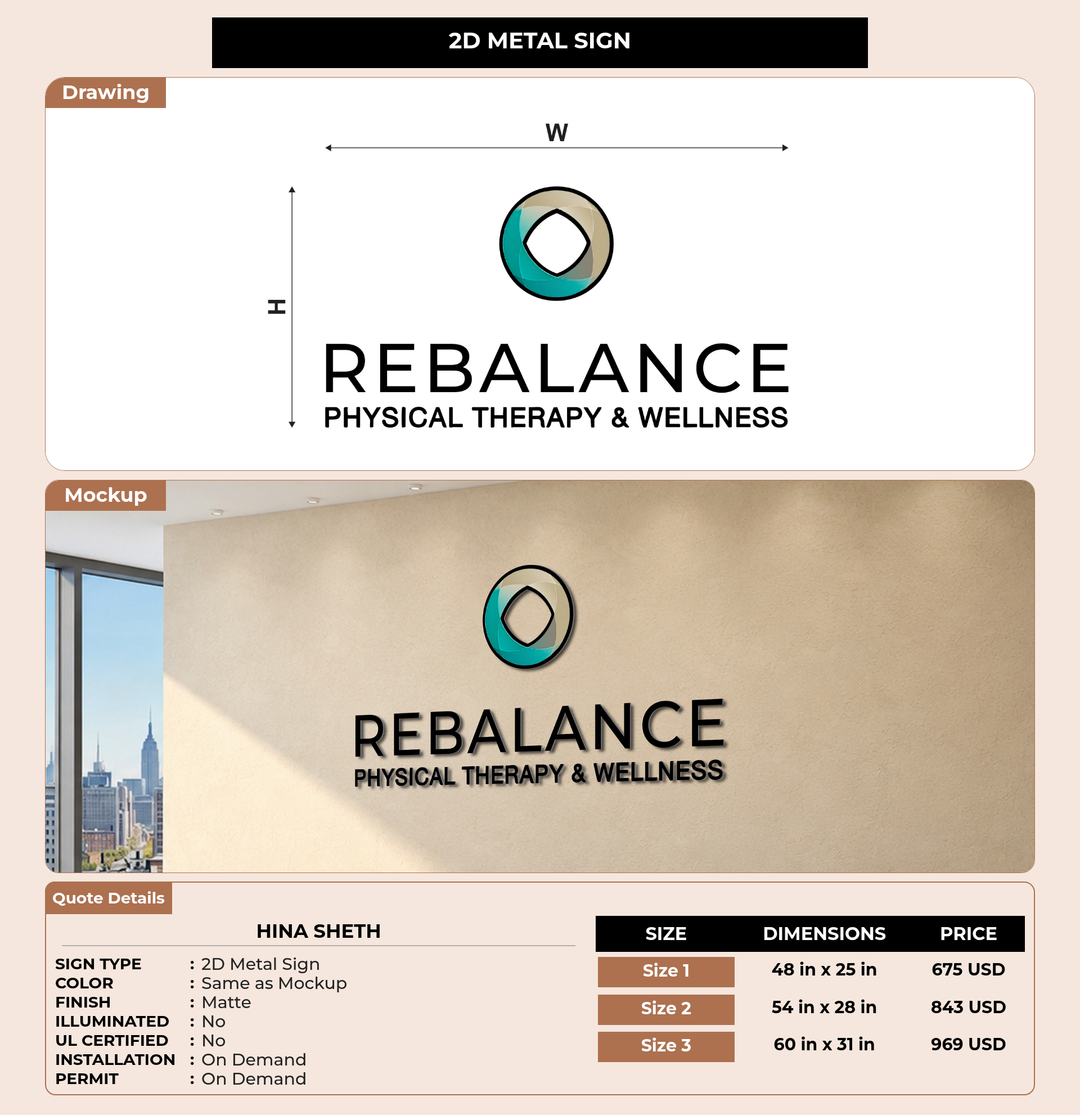 CUSTOM MOCKUP SIGN FOR Hina Sheth