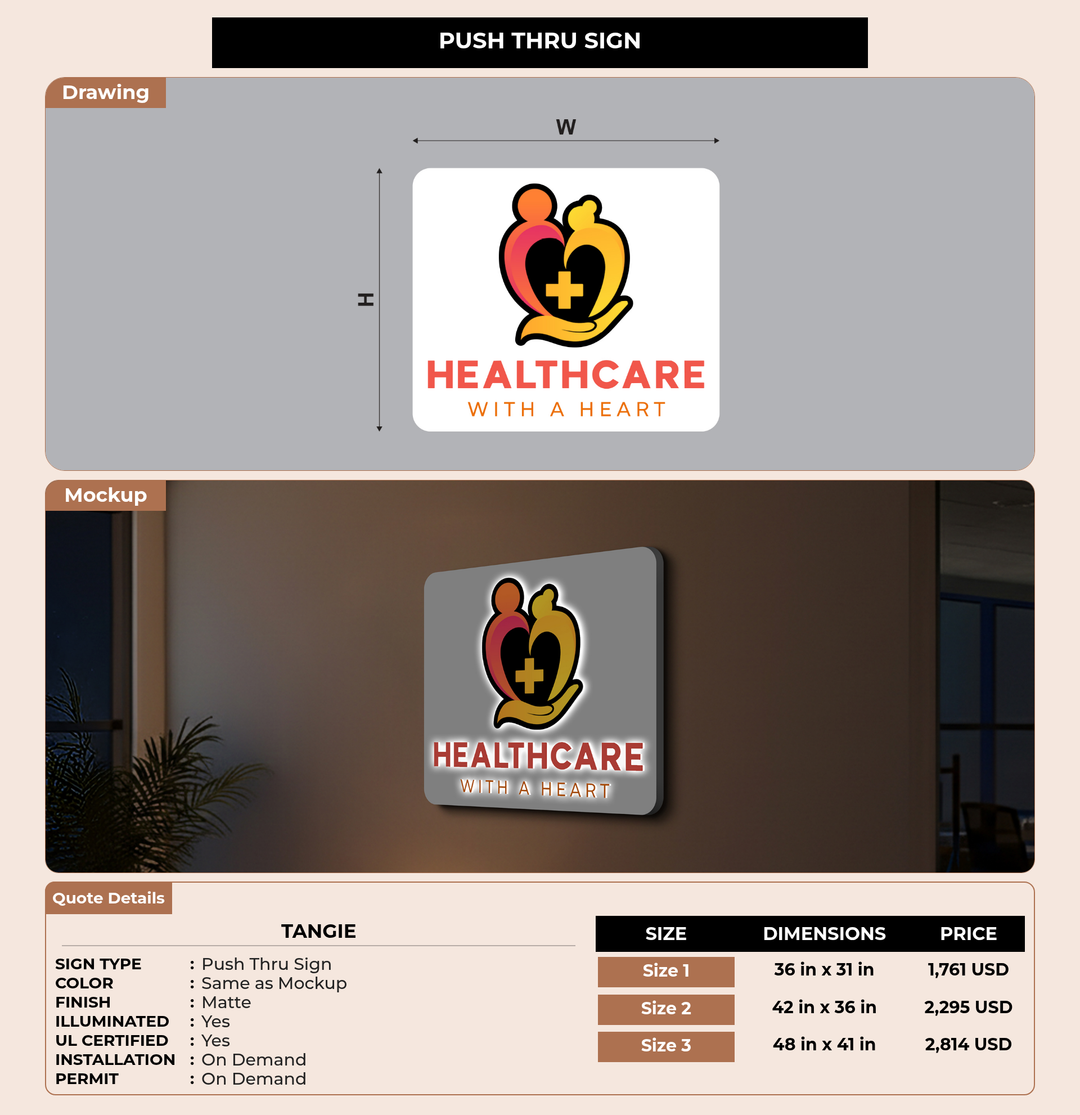 CUSTOM MOCKUP SIGN FOR Tangie