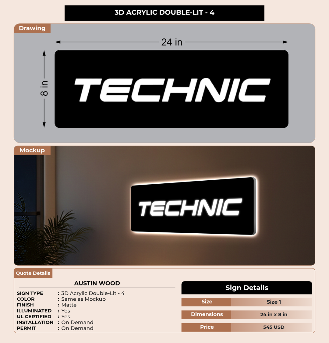 CUSTOM MOCKUP SIGN FOR Austin Wood