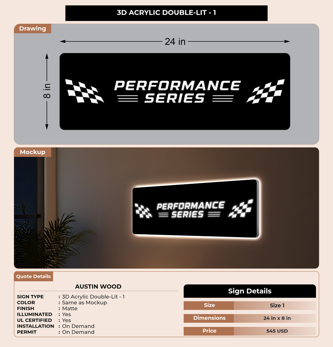 CUSTOM MOCKUP SIGN FOR Austin Wood