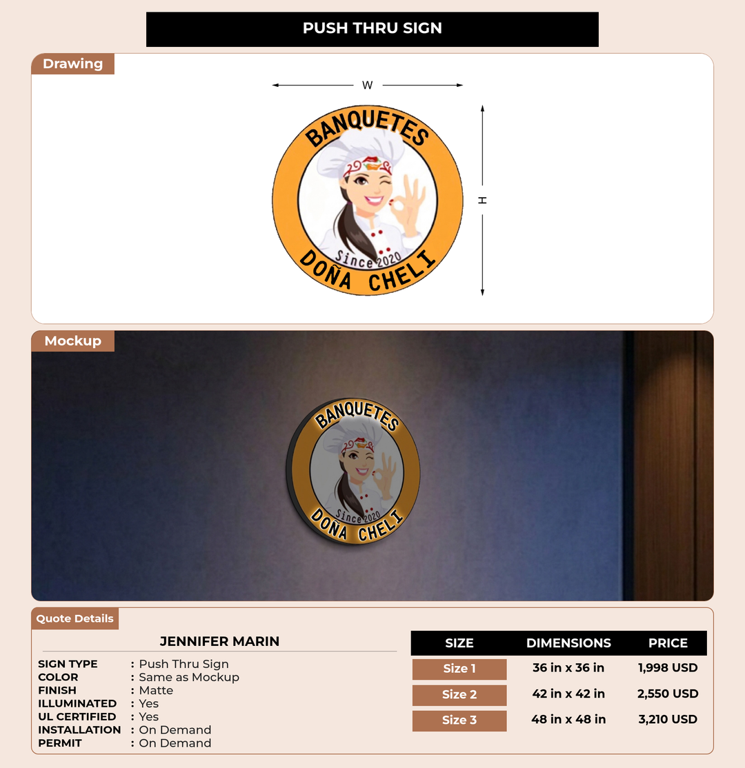CUSTOM MOCKUP SIGN FOR Jennifer Marin