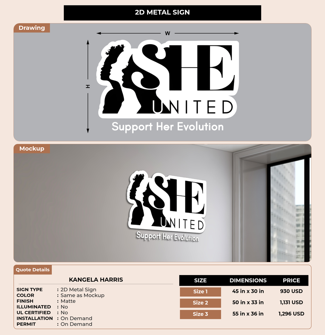 CUSTOM MOCKUP SIGN FOR Kangela Harris