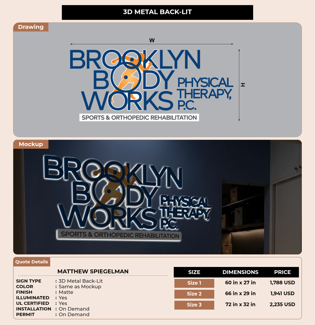 CUSTOM MOCKUP SIGN FOR Matthew Spiegelman