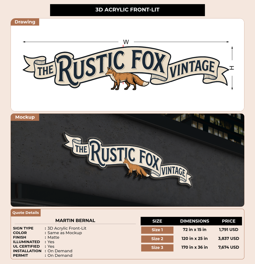CUSTOM MOCKUP SIGN FOR Martin Bernal