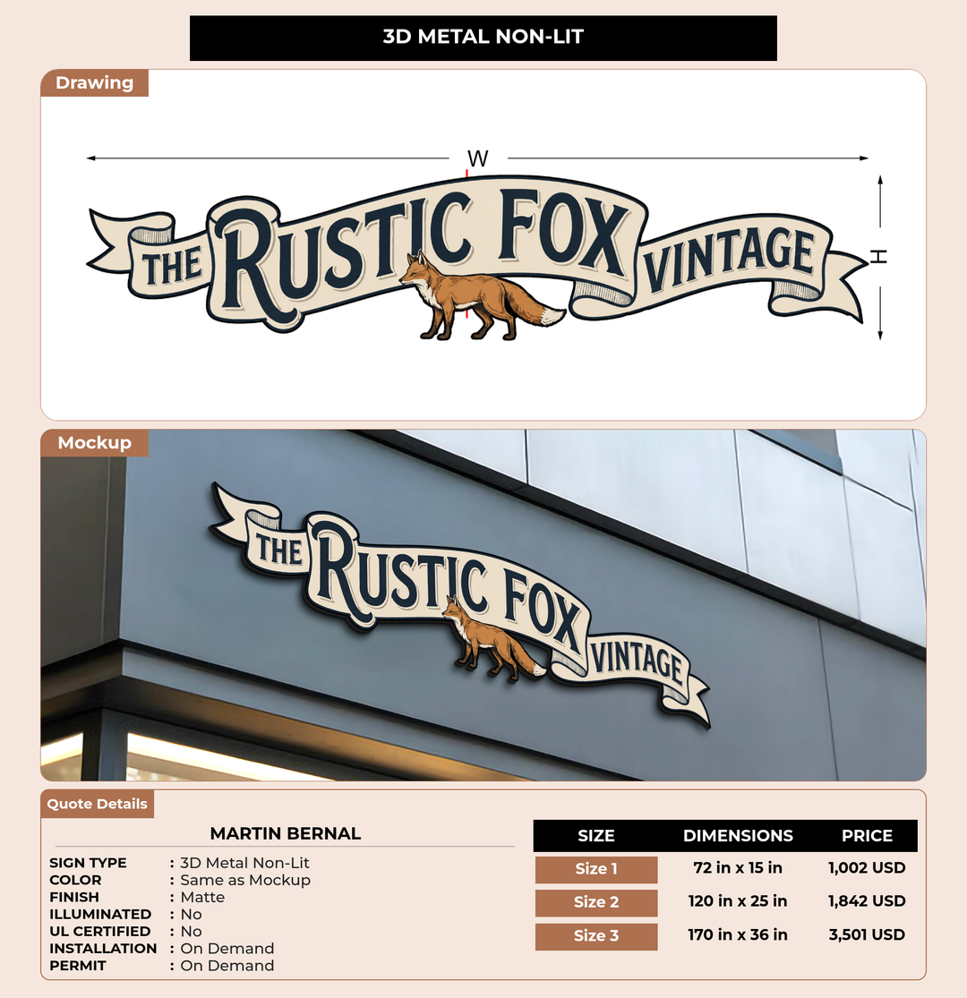 CUSTOM MOCKUP SIGN FOR Martin Bernal