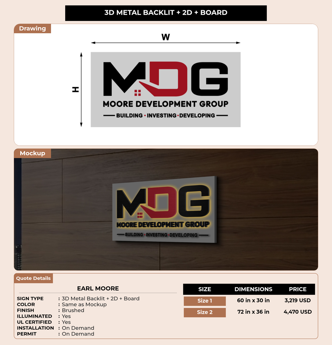 CUSTOM MOCKUP SIGN FOR Earl Moore