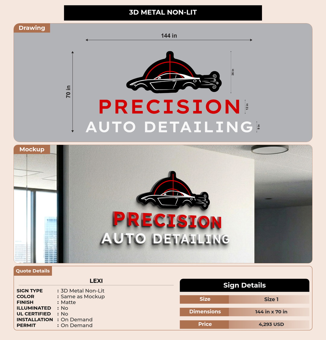 CUSTOM MOCKUP SIGN FOR Lexi