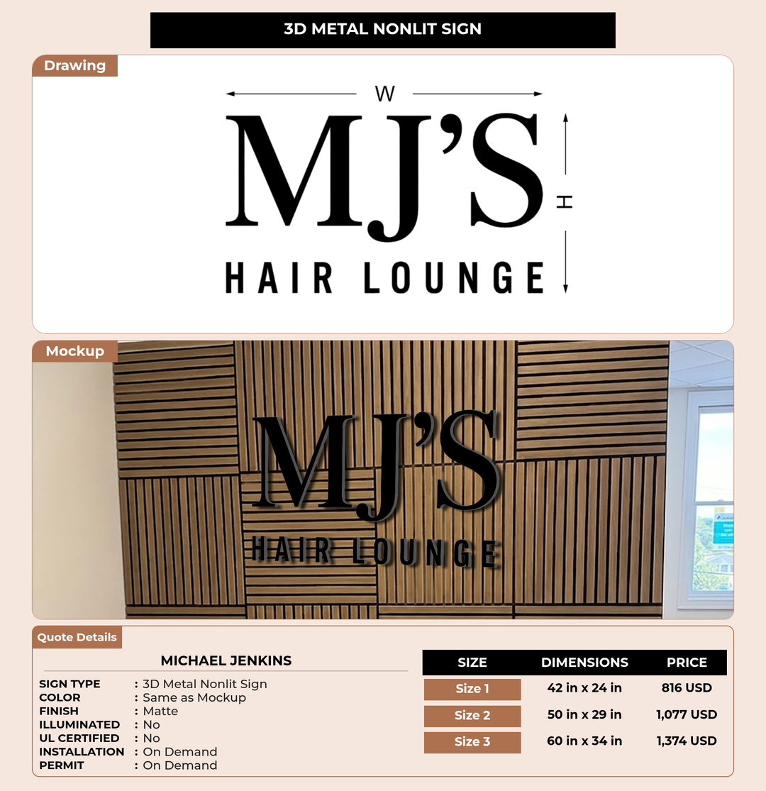 CUSTOM MOCKUP SIGN FOR Michael Jenkins