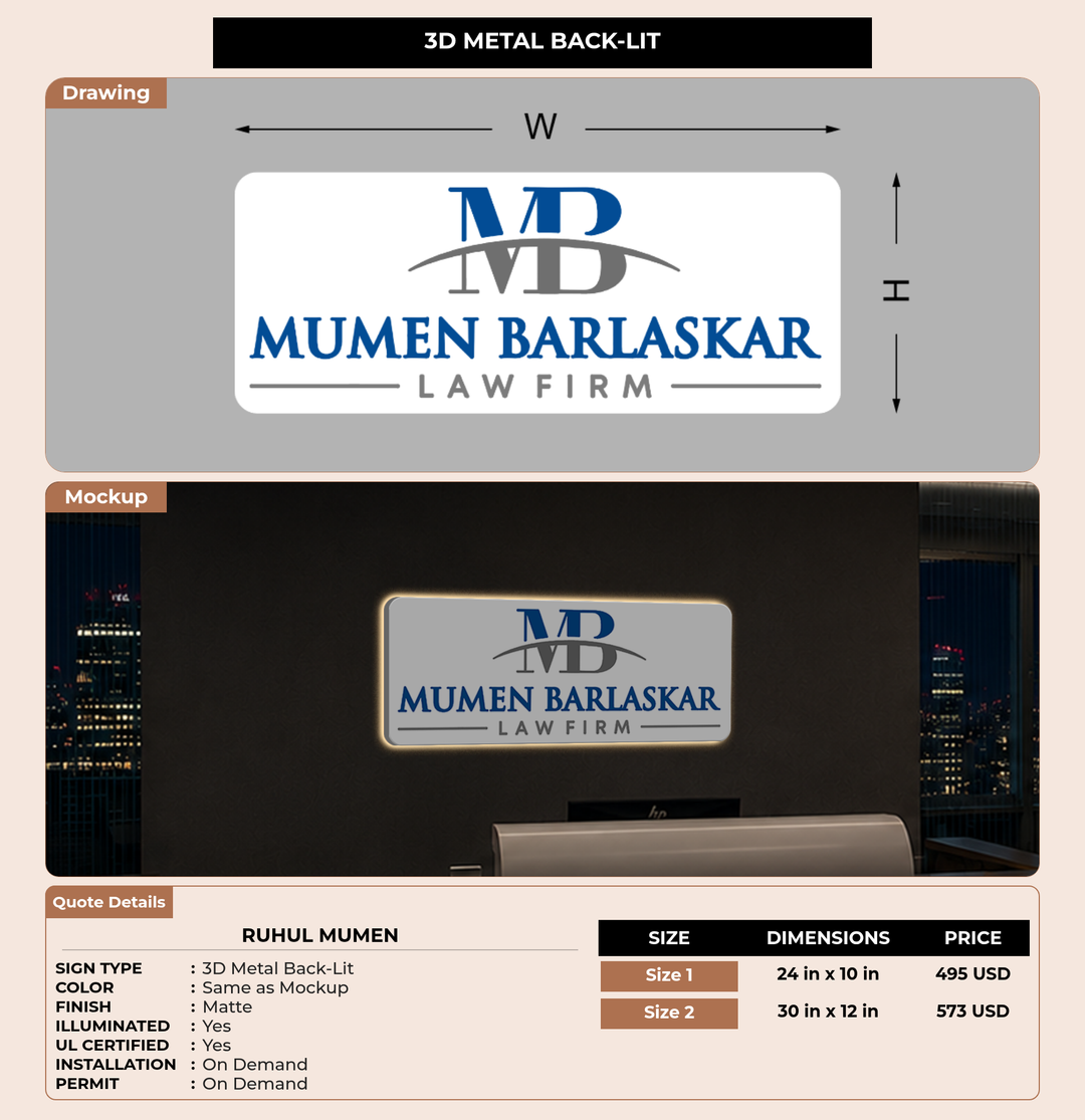 CUSTOM MOCKUP SIGN FOR Ruhul Mumen