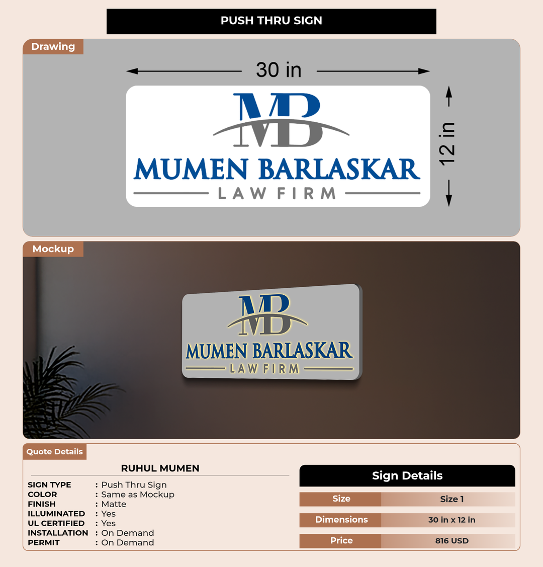 CUSTOM MOCKUP SIGN FOR Ruhul Mumen