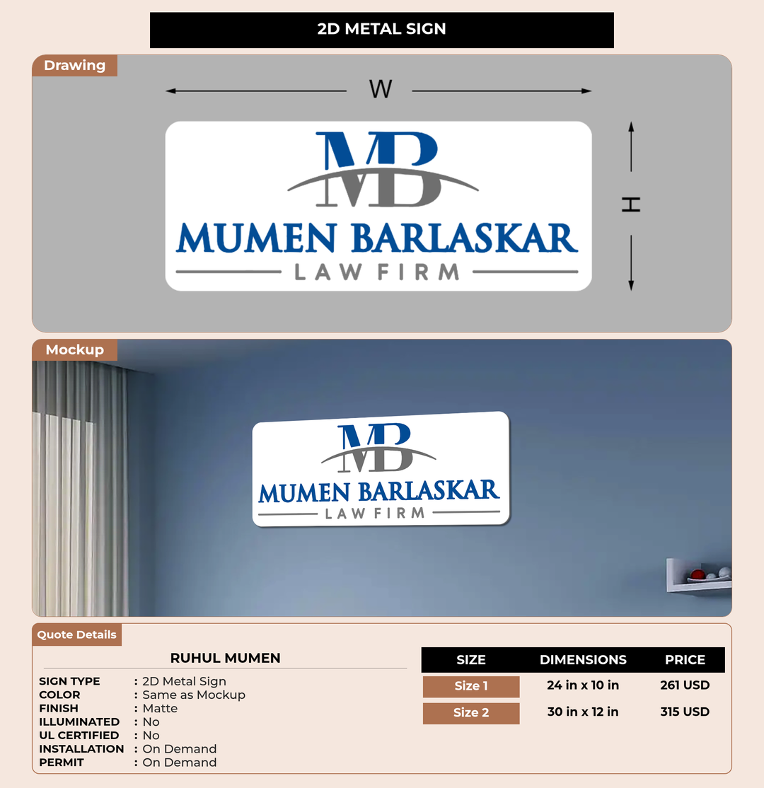 CUSTOM MOCKUP SIGN FOR Ruhul Mumen