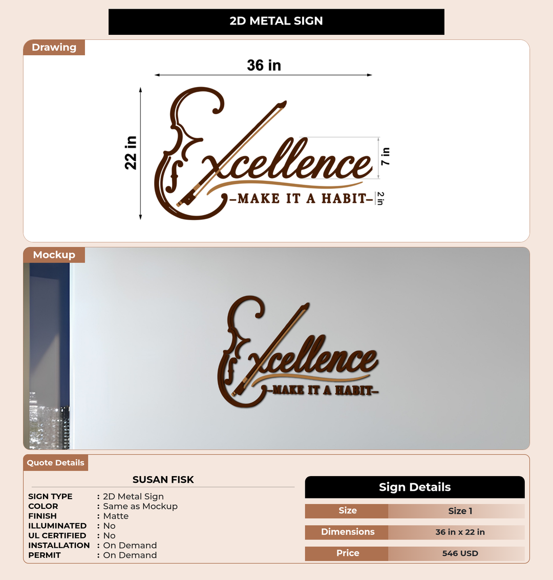 CUSTOM MOCKUP SIGN FOR Susan Fisk
