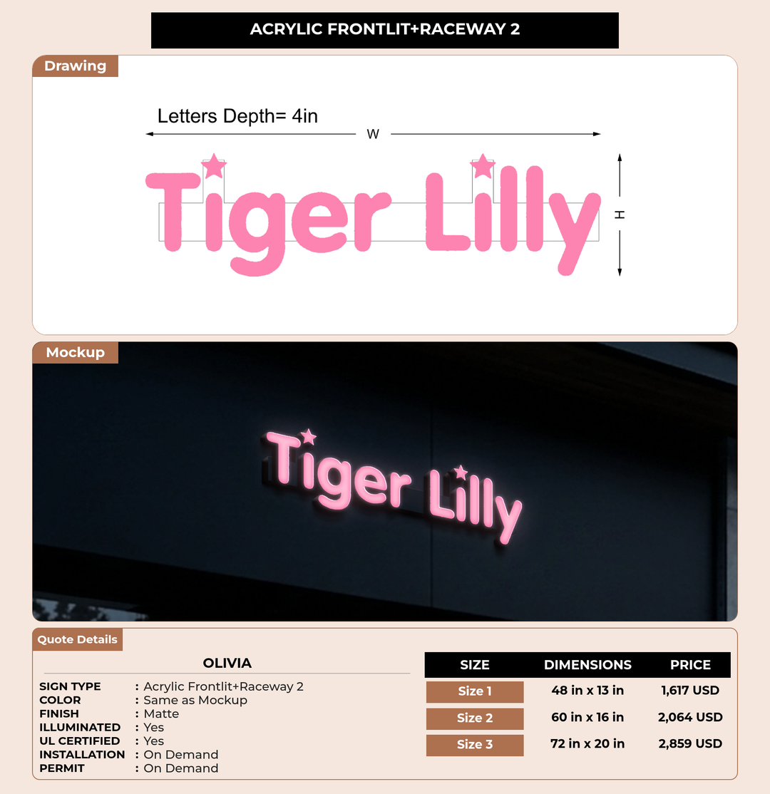 CUSTOM MOCKUP SIGN FOR Olivia