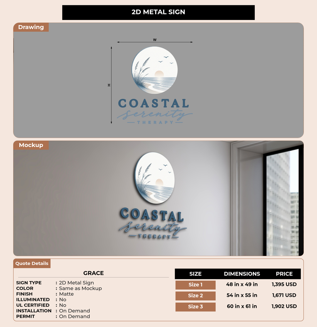CUSTOM MOCKUP SIGN FOR Grace