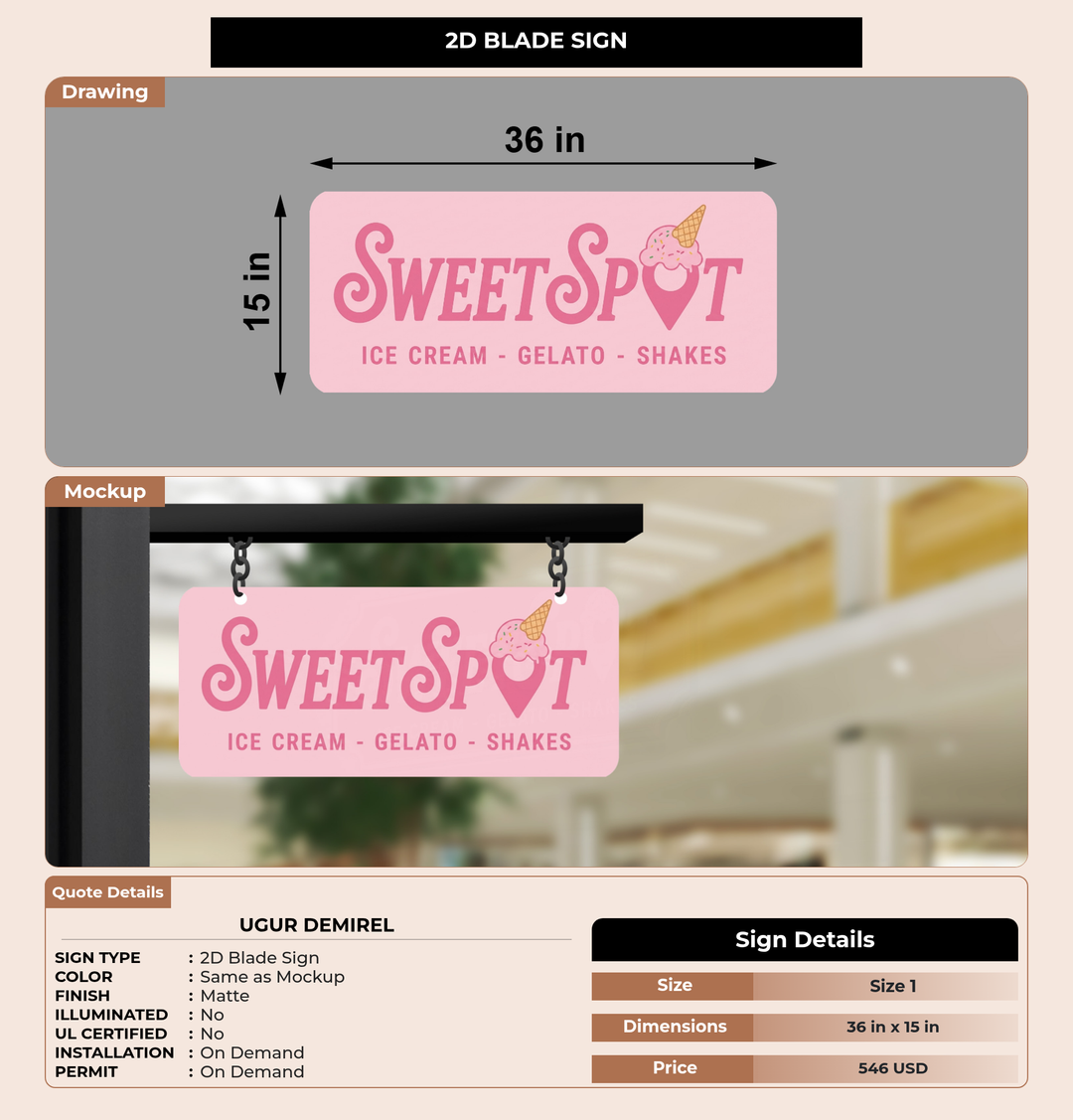 CUSTOM MOCKUP SIGN FOR UGUR demirel