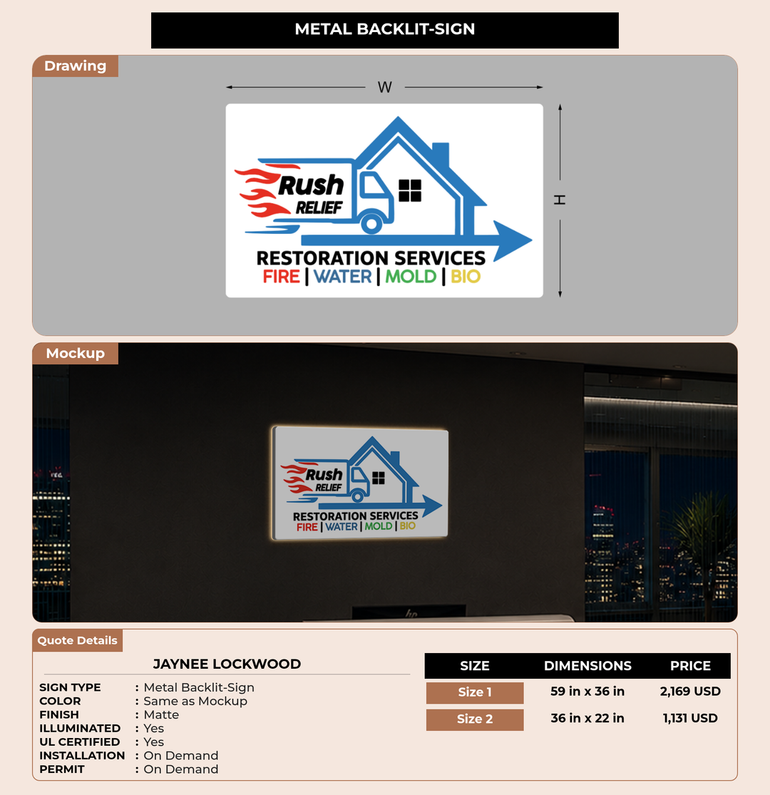 CUSTOM MOCKUP SIGN FOR Jaynee Lockwood