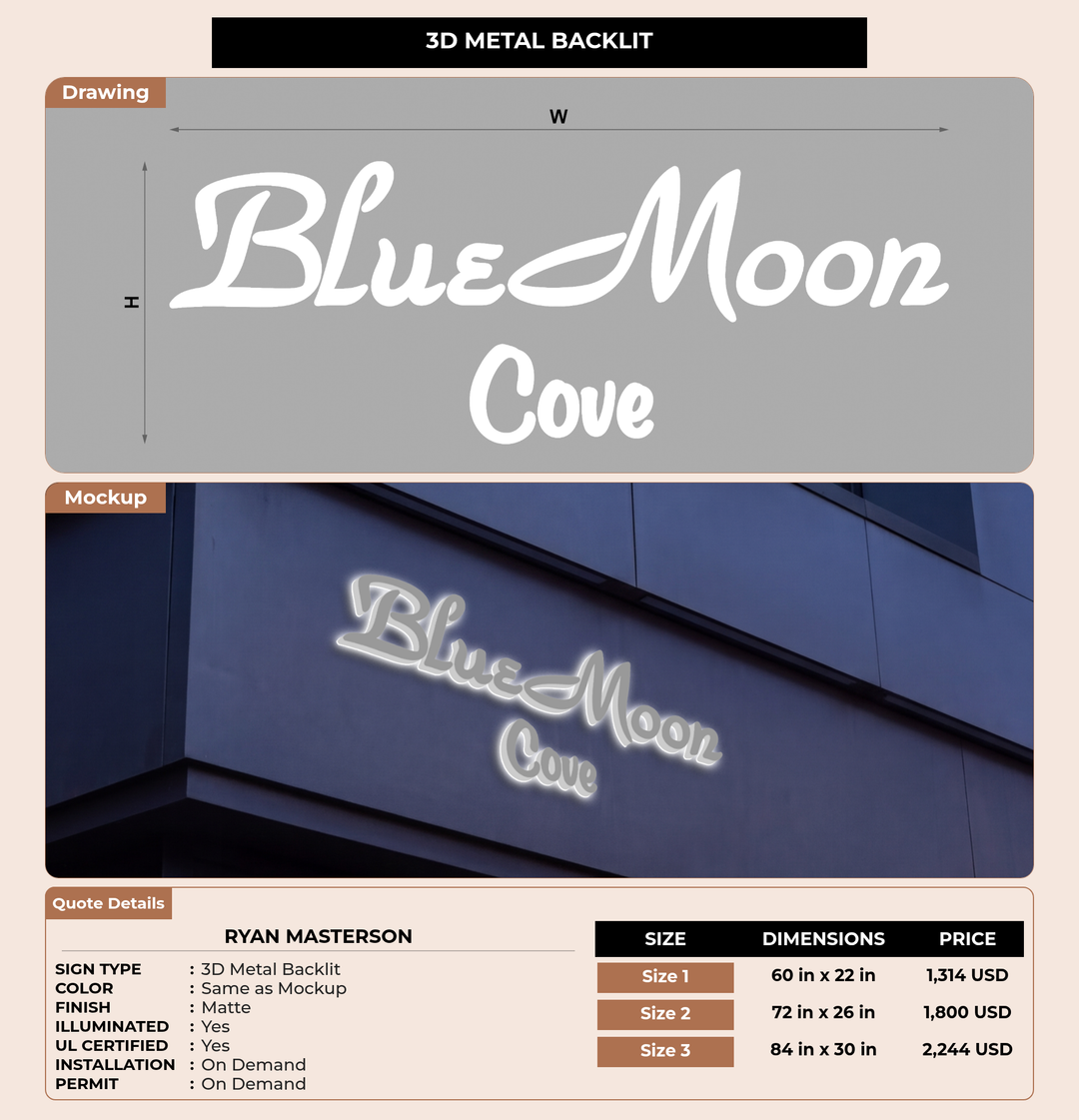 CUSTOM MOCKUP SIGN FOR Ryan Masterson