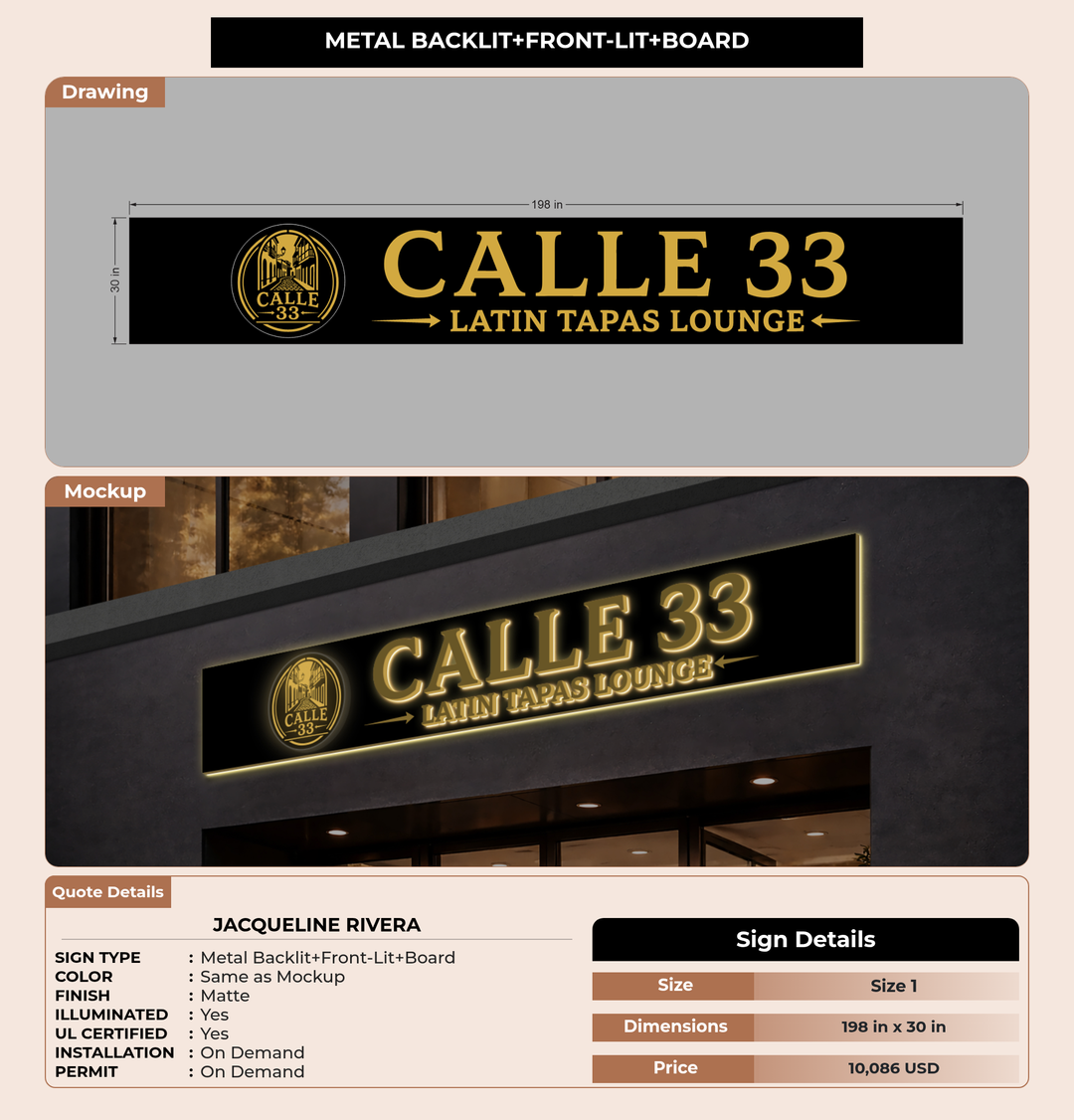 CUSTOM MOCKUP SIGN FOR Jacqueline Rivera