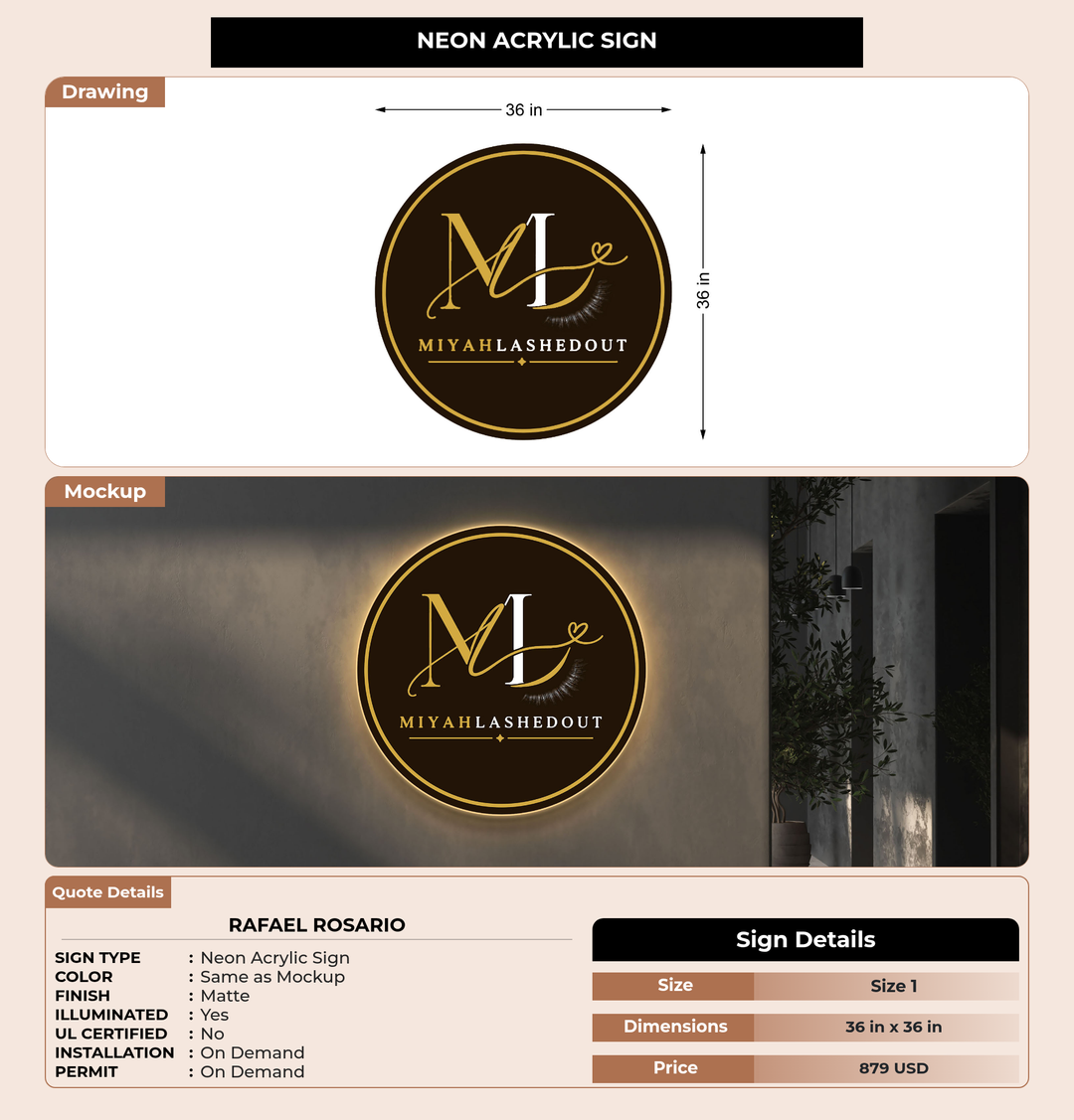 CUSTOM MOCKUP SIGN FOR Rafael Rosario