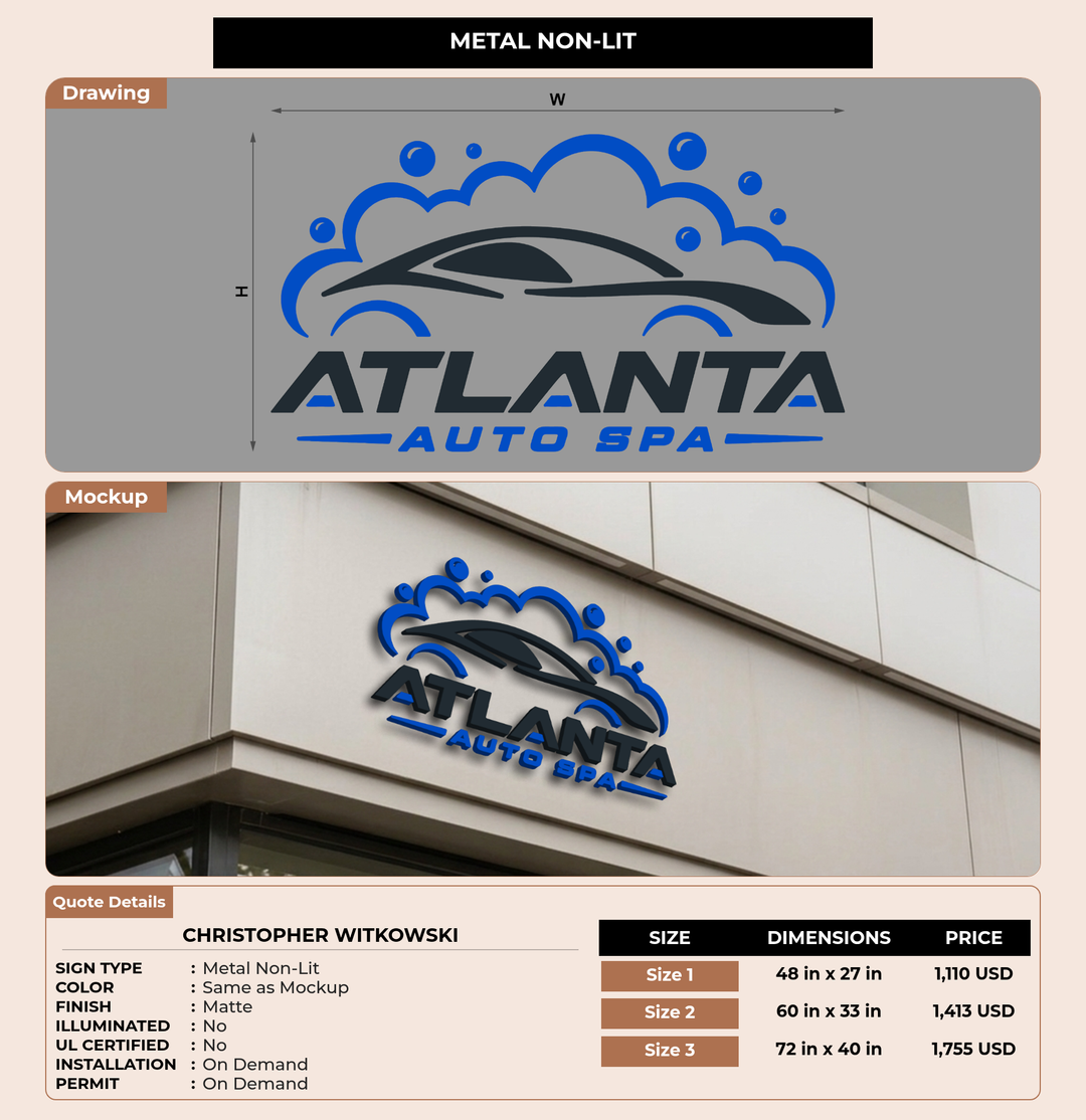 CUSTOM MOCKUP SIGN FOR Christopher Witkowski