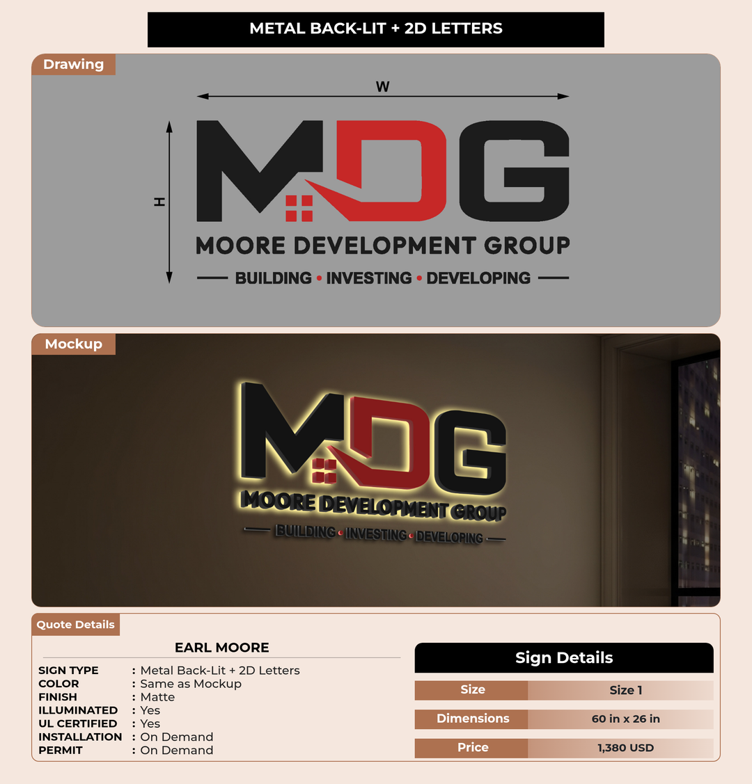 CUSTOM MOCKUP SIGN FOR Earl Moore