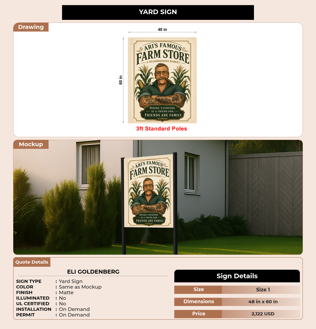 CUSTOM MOCKUP SIGN FOR Eli Goldenberg