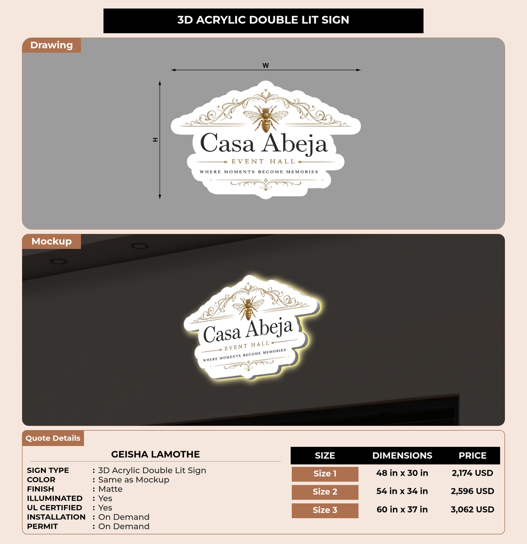 CUSTOM MOCKUP SIGN FOR Geisha Lamothe