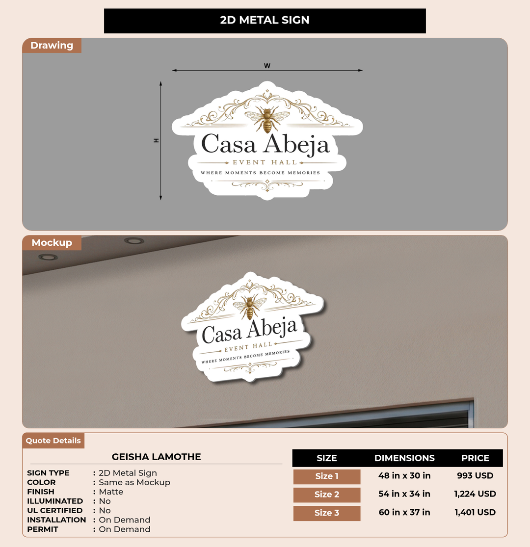 CUSTOM MOCKUP SIGN FOR Geisha Lamothe
