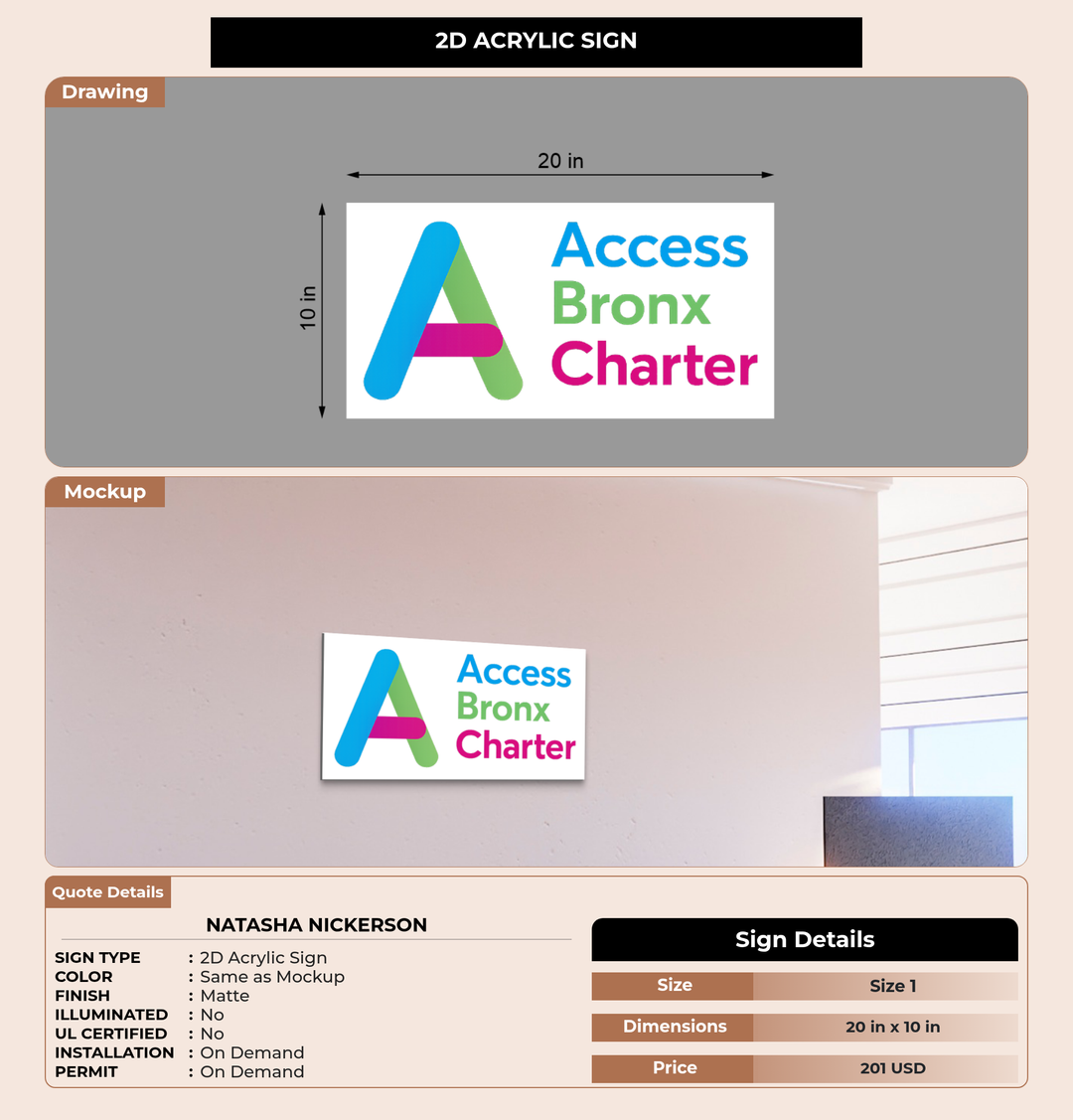 CUSTOM MOCKUP SIGN FOR Natasha Nickerson